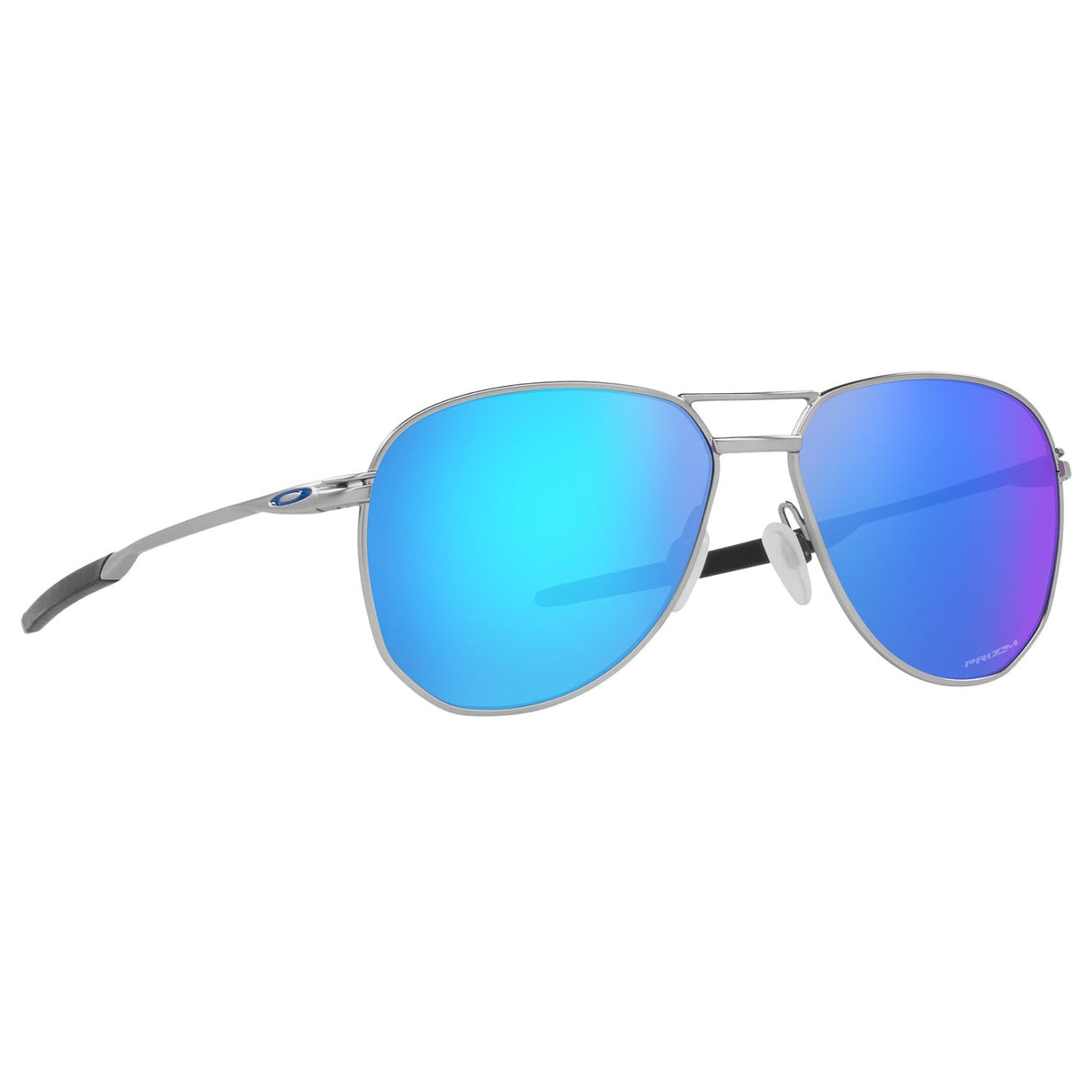 Oakley Contrail Sunglasses - Satin Chrome / Prizm Sapphire Lens