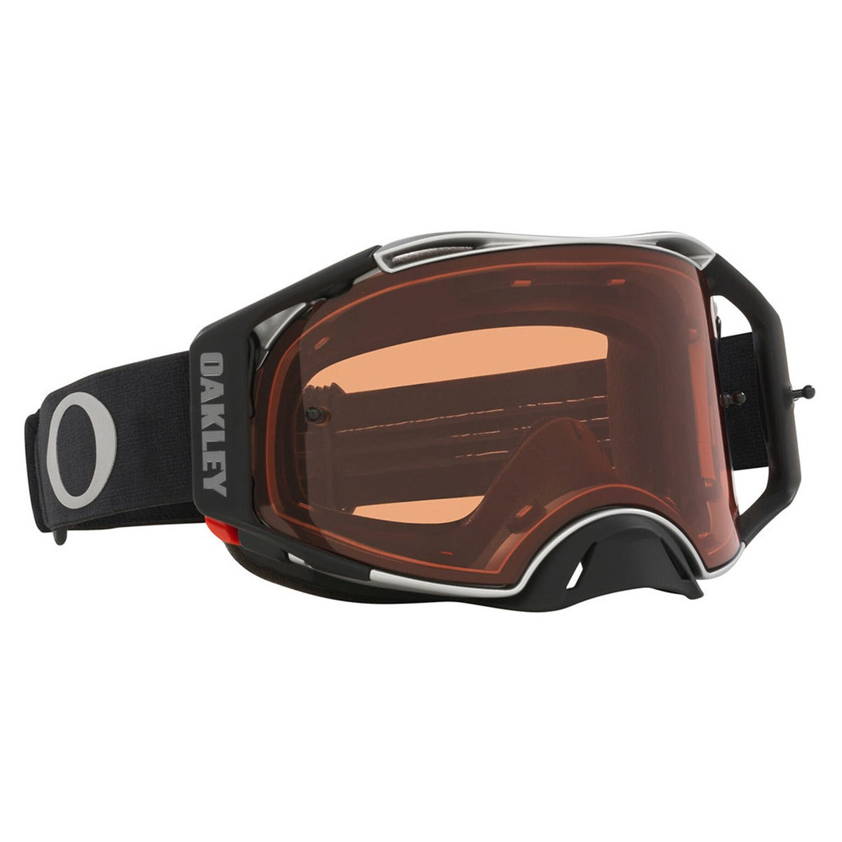 Oakley Airbrake Tuff Blocks Black Gunmetal MX Goggle - Prizm MX Bronze
