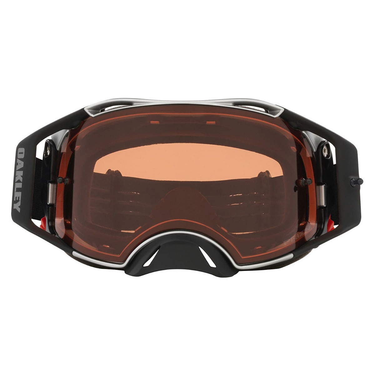 Oakley Airbrake Tuff Blocks Black Gunmetal MX Goggle - Prizm MX Bronze