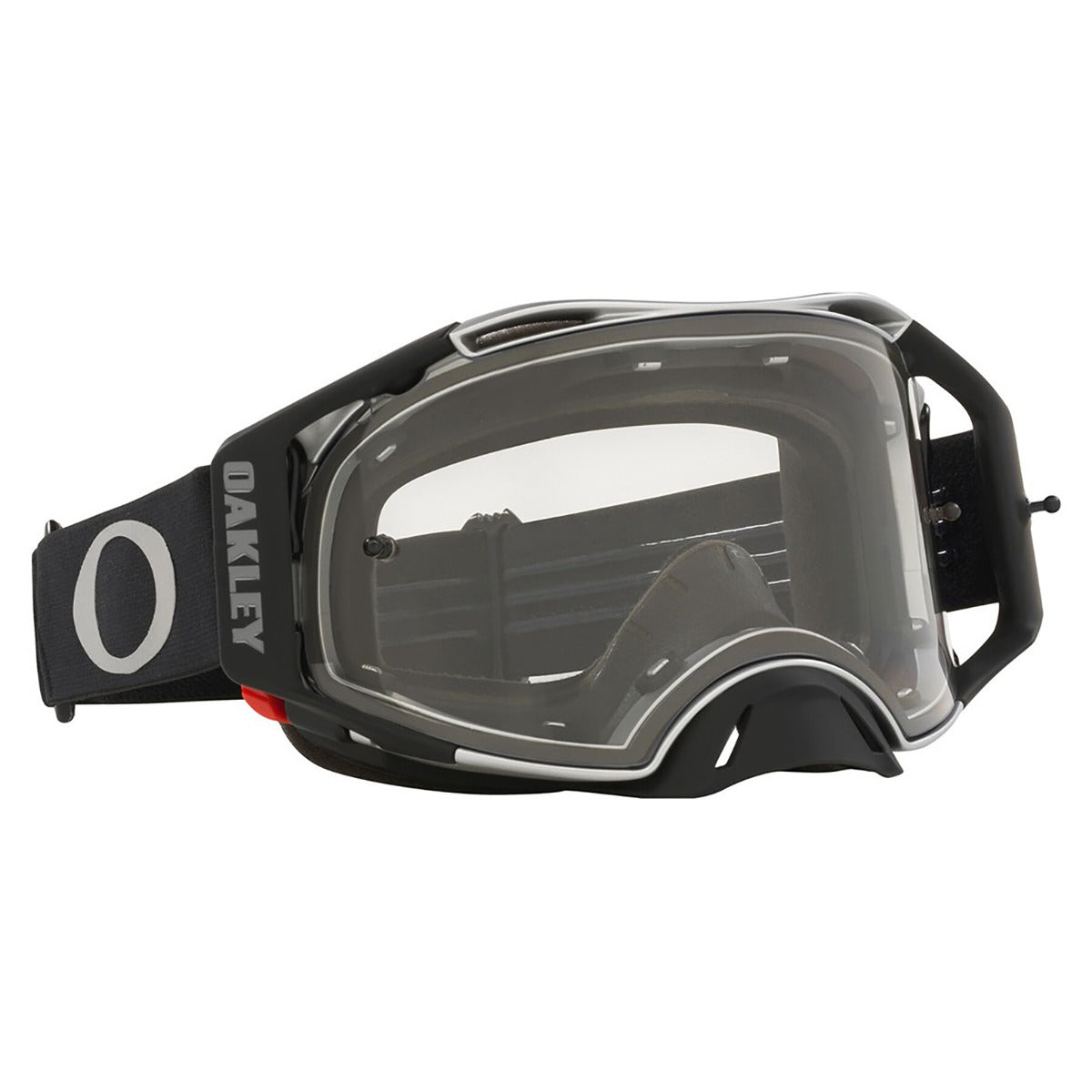 Oakley Airbrake Tuff Blocks Black Gunmetal MX Goggle - Clear