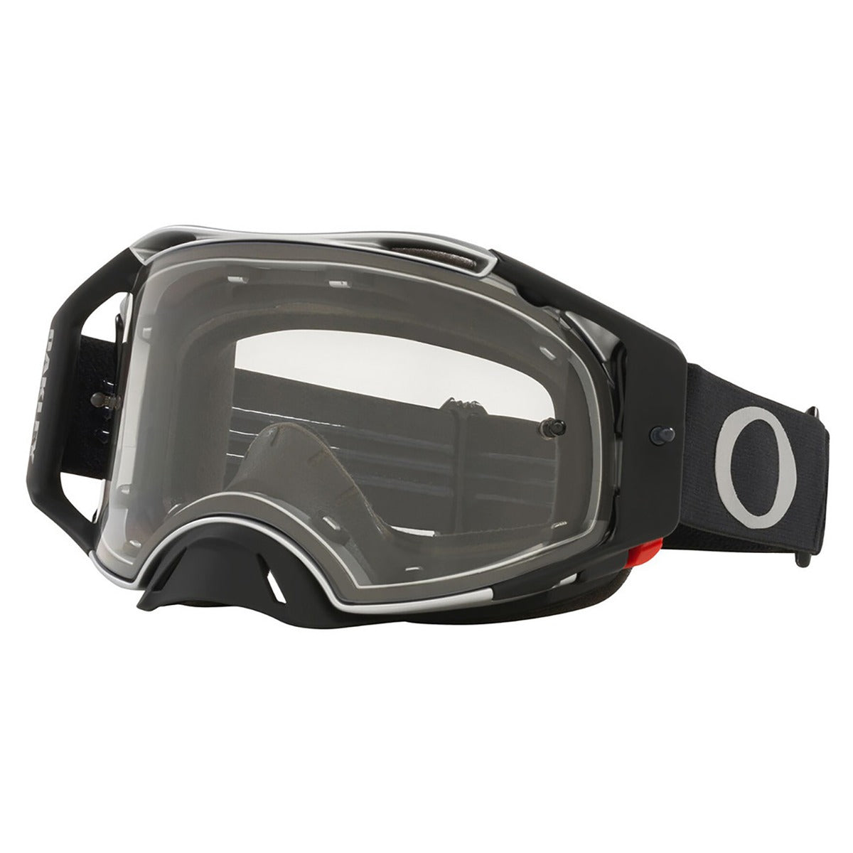Oakley Airbrake Tuff Blocks Black Gunmetal MX Goggle - Clear