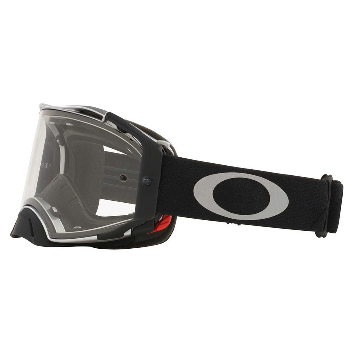 Oakley Airbrake Tuff Blocks Black Gunmetal MX Goggle - Clear