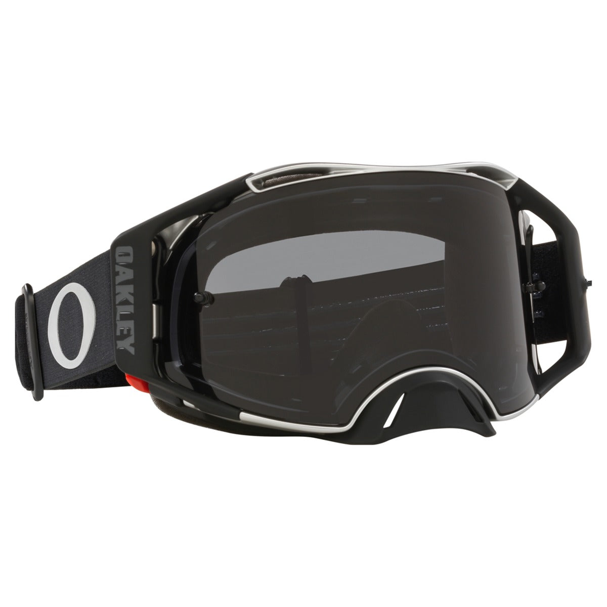 Oakley Airbrake Tuff Blocks Black Gunmetal MX Goggle - Dark Grey