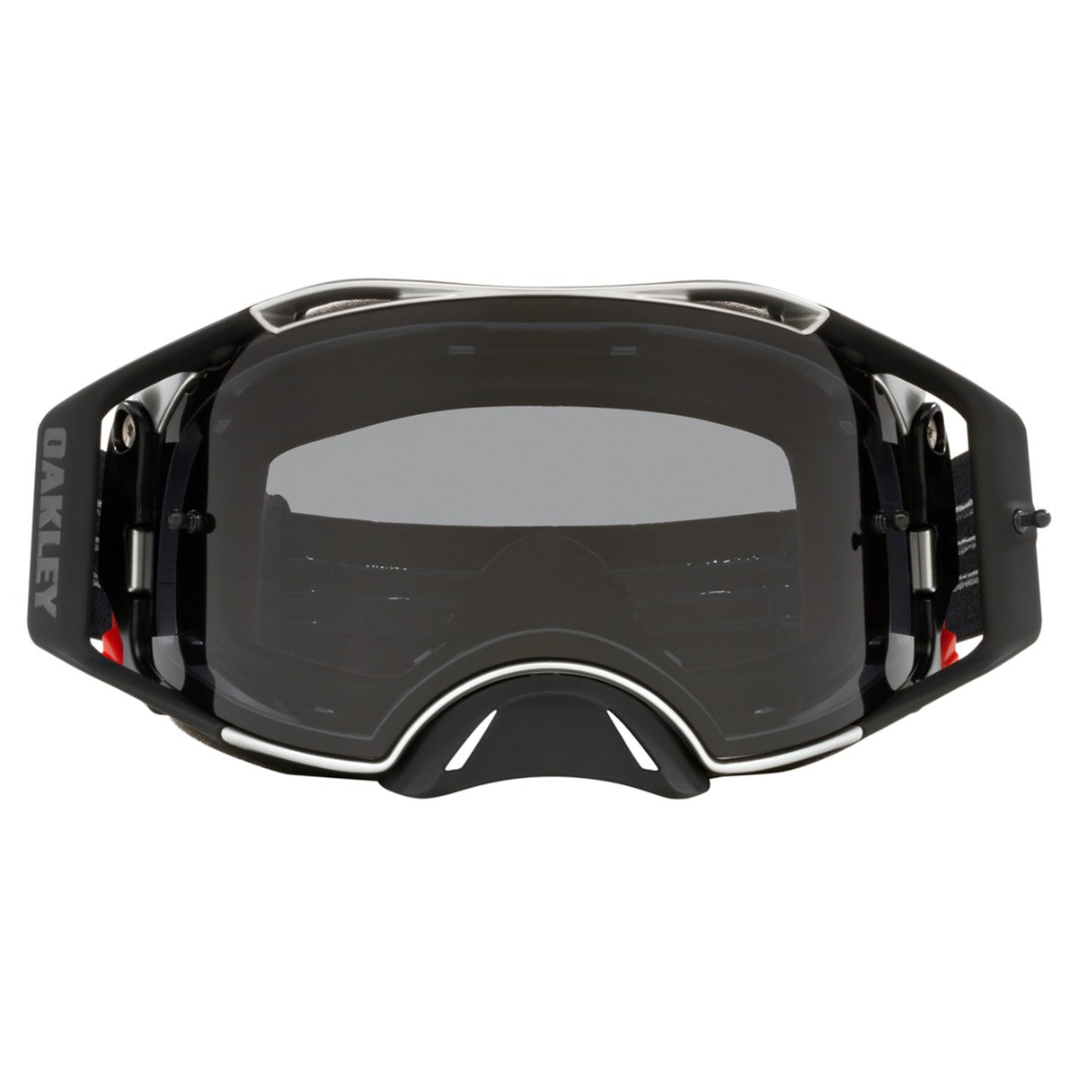 Oakley Airbrake Tuff Blocks Black Gunmetal MX Goggle - Dark Grey