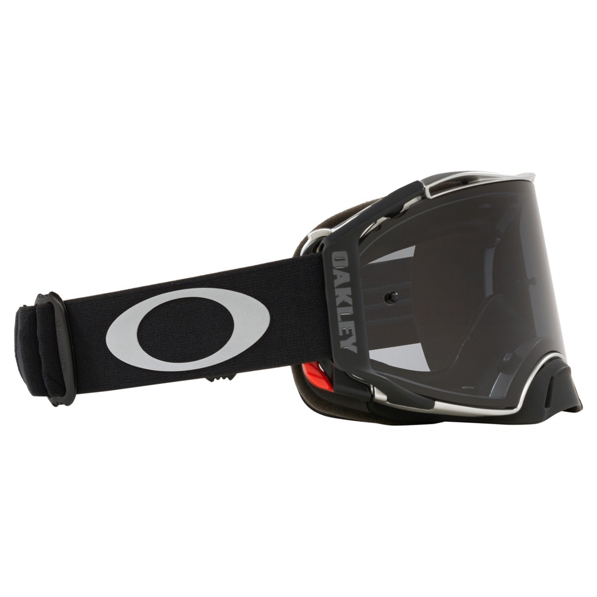 Oakley Airbrake Tuff Blocks Black Gunmetal MX Goggle - Dark Grey