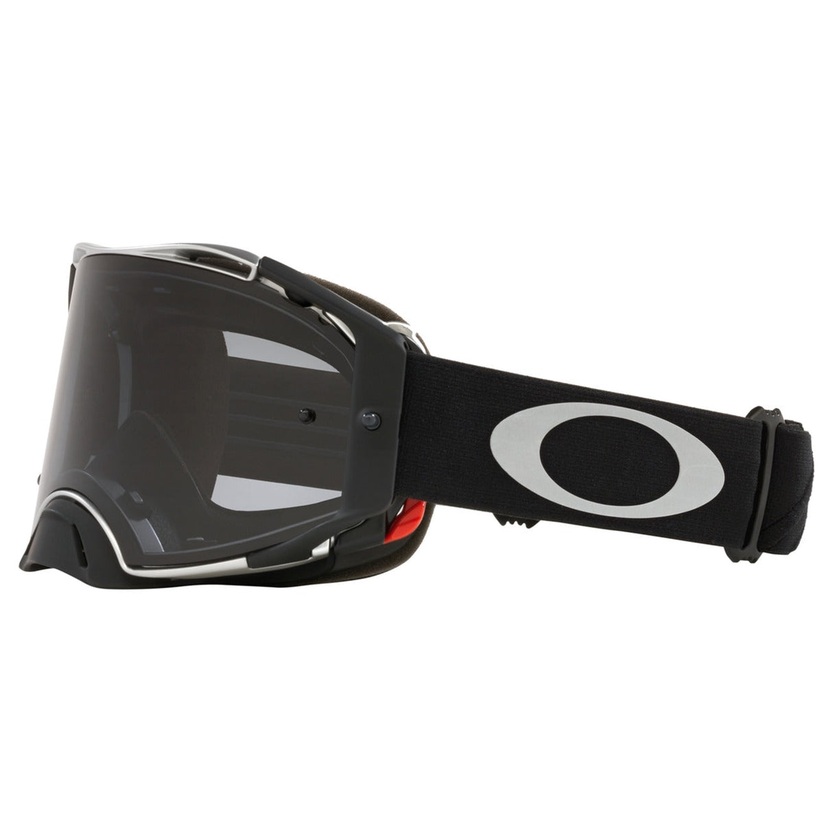 Oakley Airbrake Tuff Blocks Black Gunmetal MX Goggle - Dark Grey