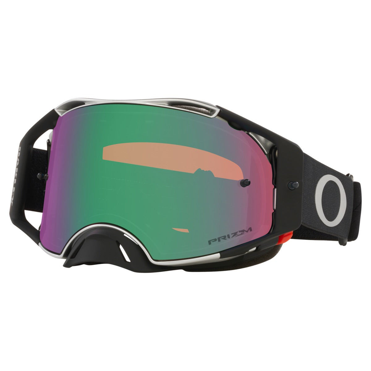Oakley Airbrake Tuff Blocks Black Gunmetal MX Goggle - Prizm MX Jade Iridium