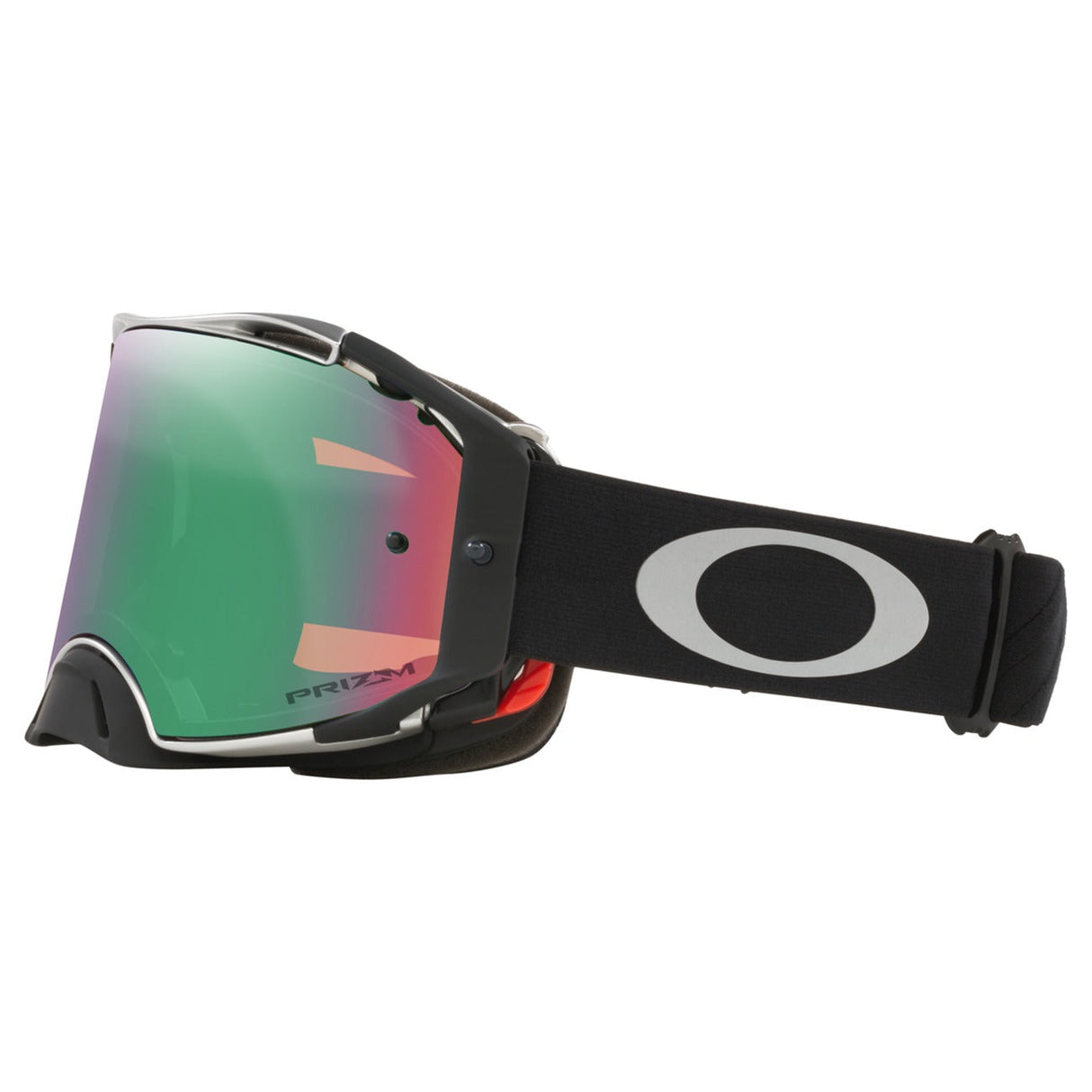 Oakley Airbrake Tuff Blocks Black Gunmetal MX Goggle - Prizm MX Jade Iridium