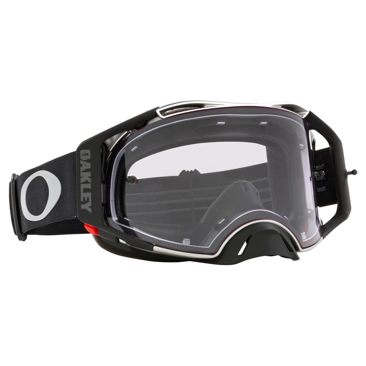 Oakley Airbrake Tuff Blocks Black Gunmetal MX Goggle - Prizm MX Low Light