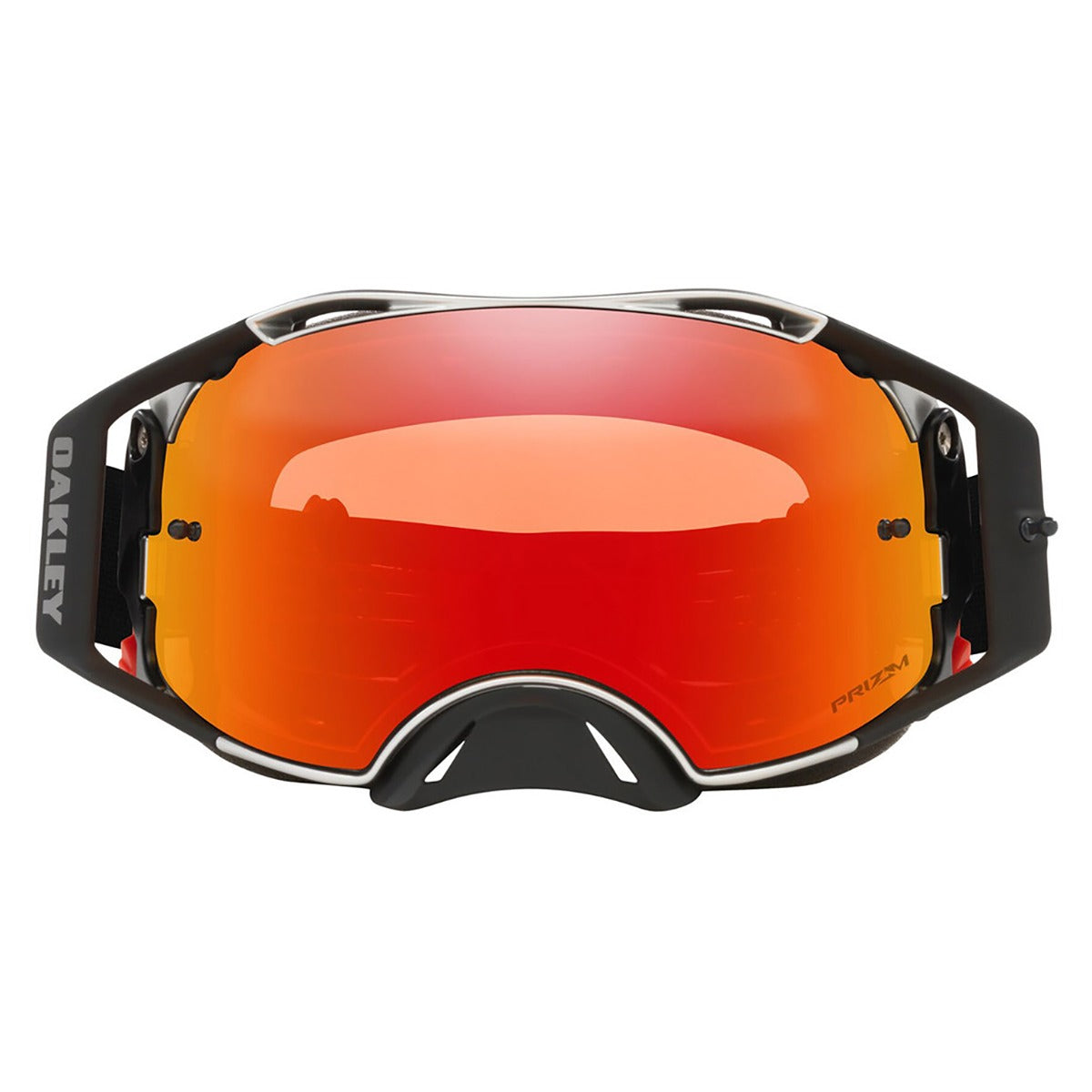 Oakley Airbrake Tuff Blocks Black Gunmetal MX Goggle - Prizm MX Torch Iridium