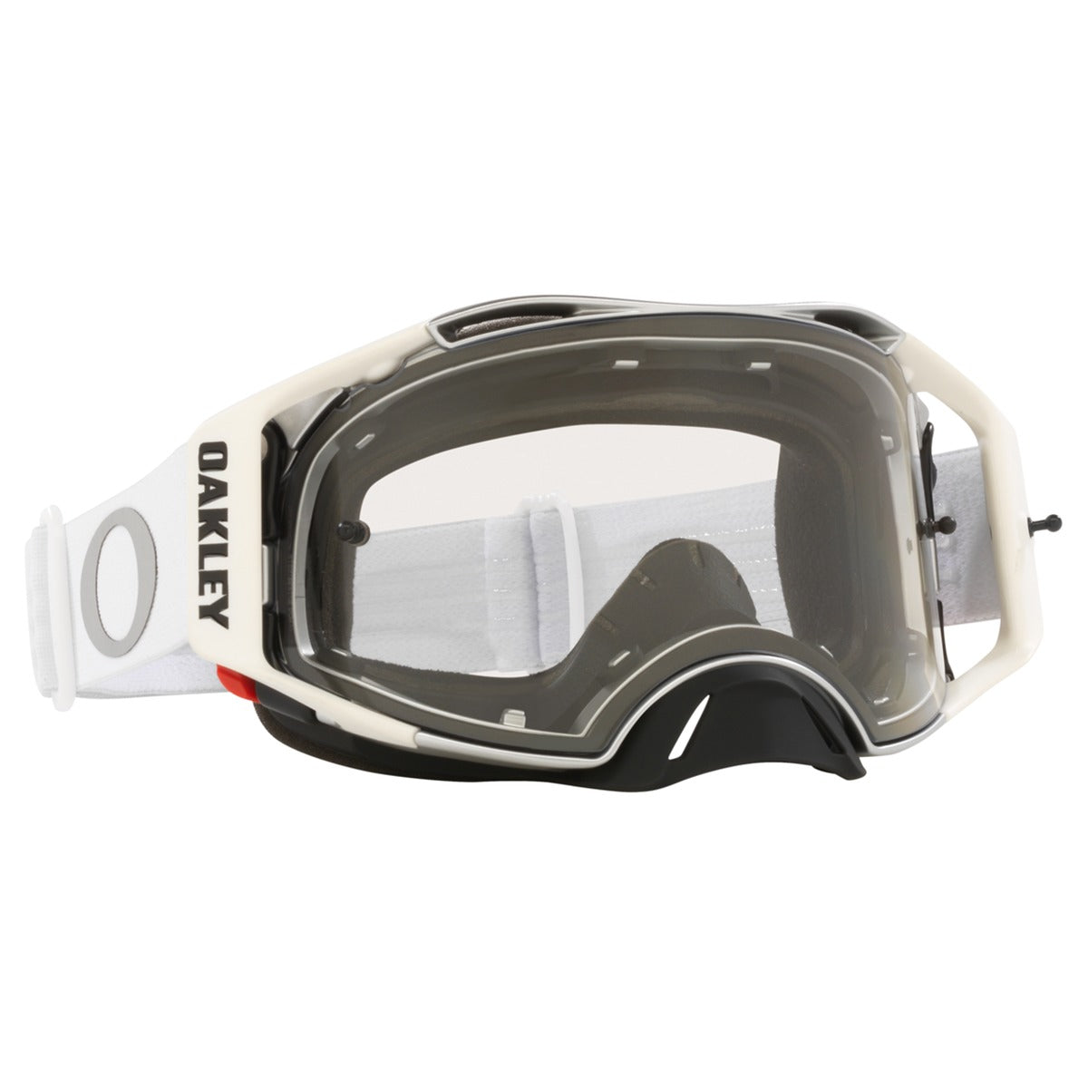 Oakley Airbrake Tuff Blocks White MX Goggle - Clear