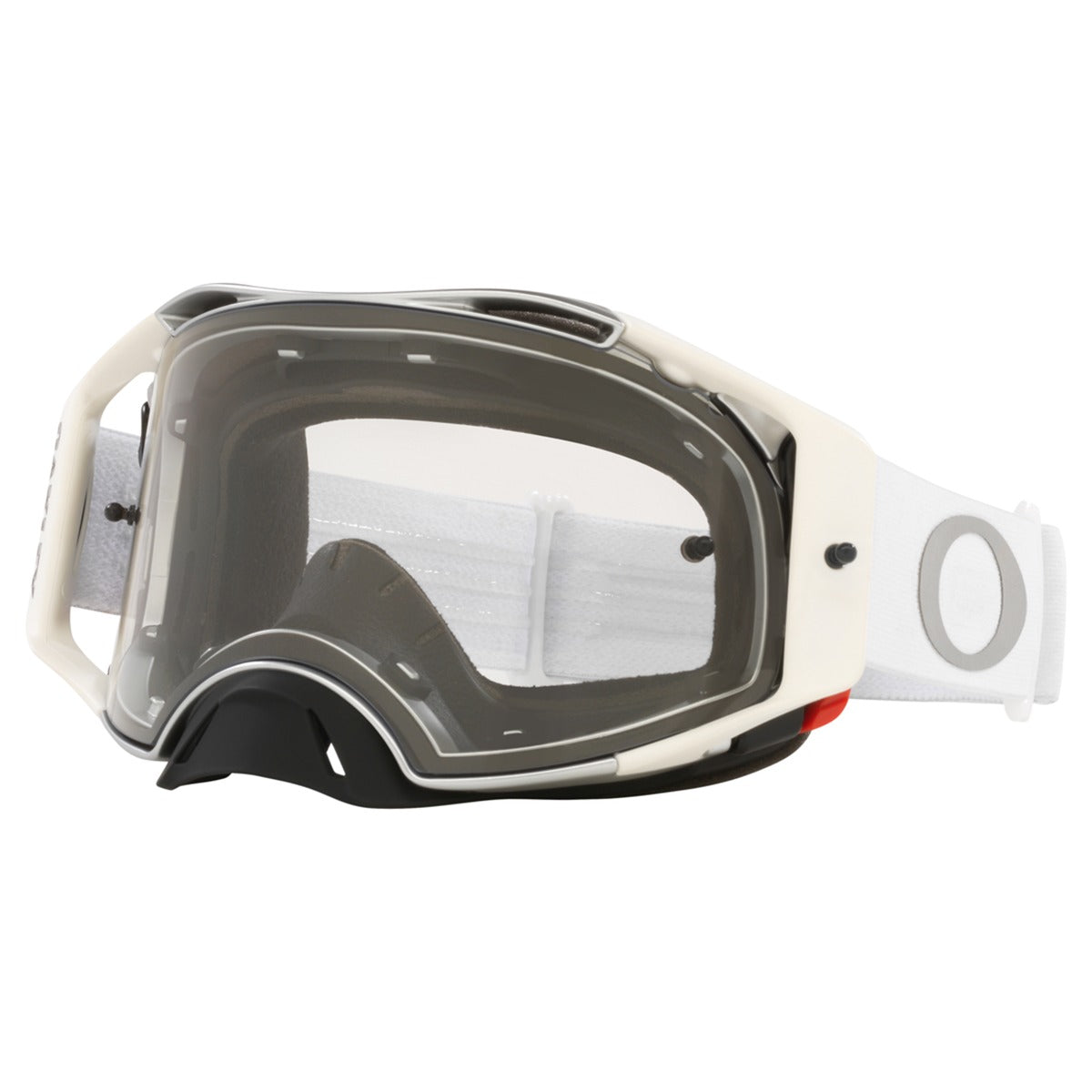 Oakley Airbrake Tuff Blocks White MX Goggle - Clear