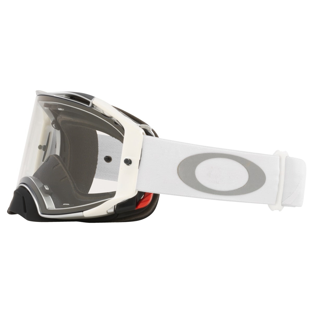 Oakley Airbrake Tuff Blocks White MX Goggle - Clear