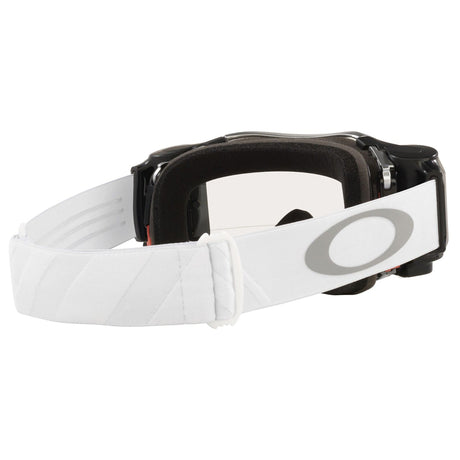 Oakley Airbrake Tuff Blocks White Roll Off MX Goggle - Clear Roll Off