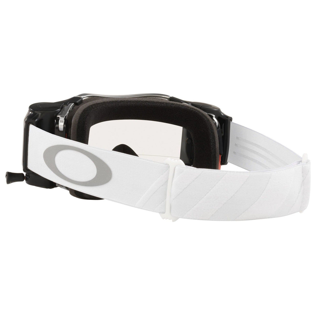 Oakley Airbrake Tuff Blocks White Roll Off MX Goggle - Clear Roll Off