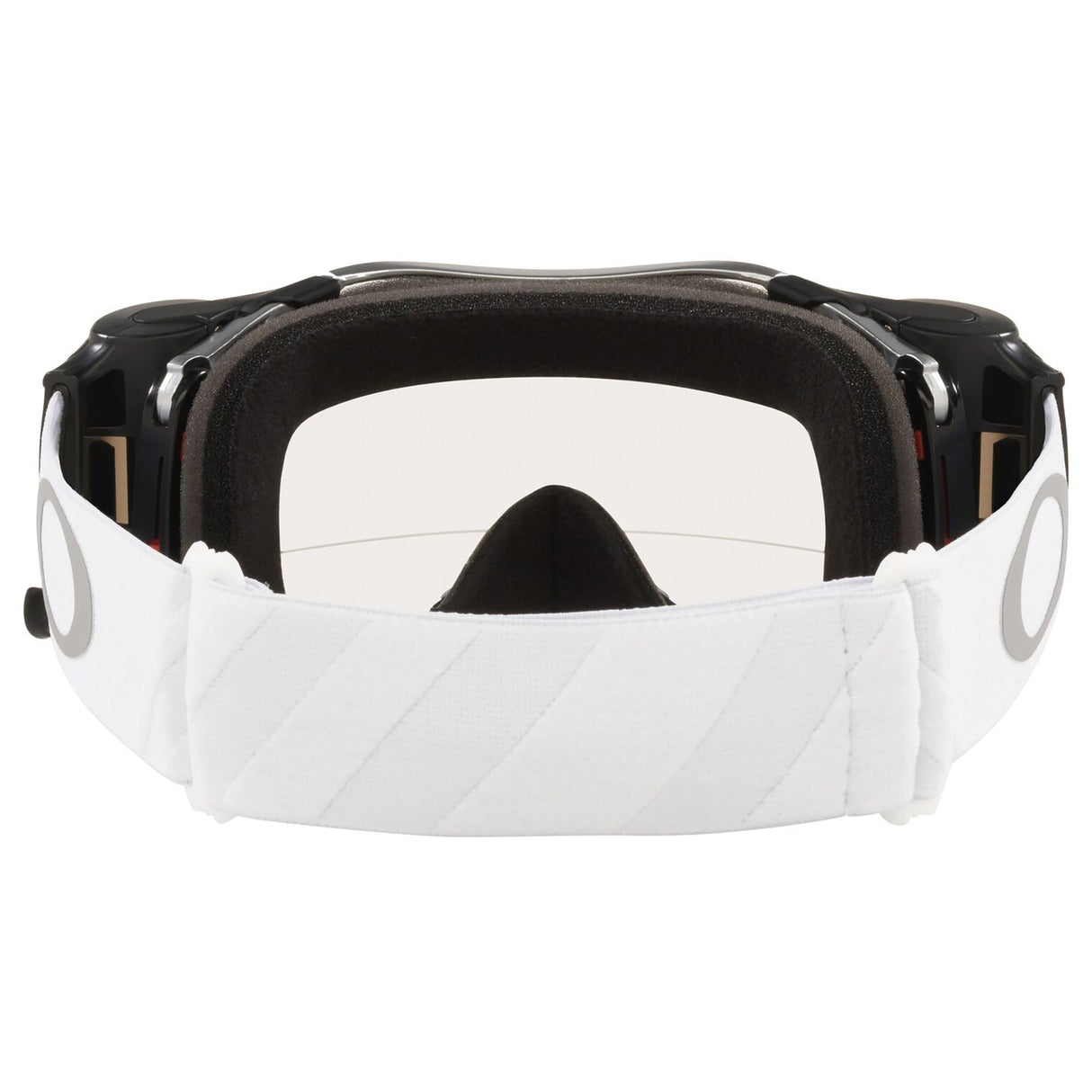 Oakley Airbrake Tuff Blocks White Roll Off MX Goggle - Clear Roll Off