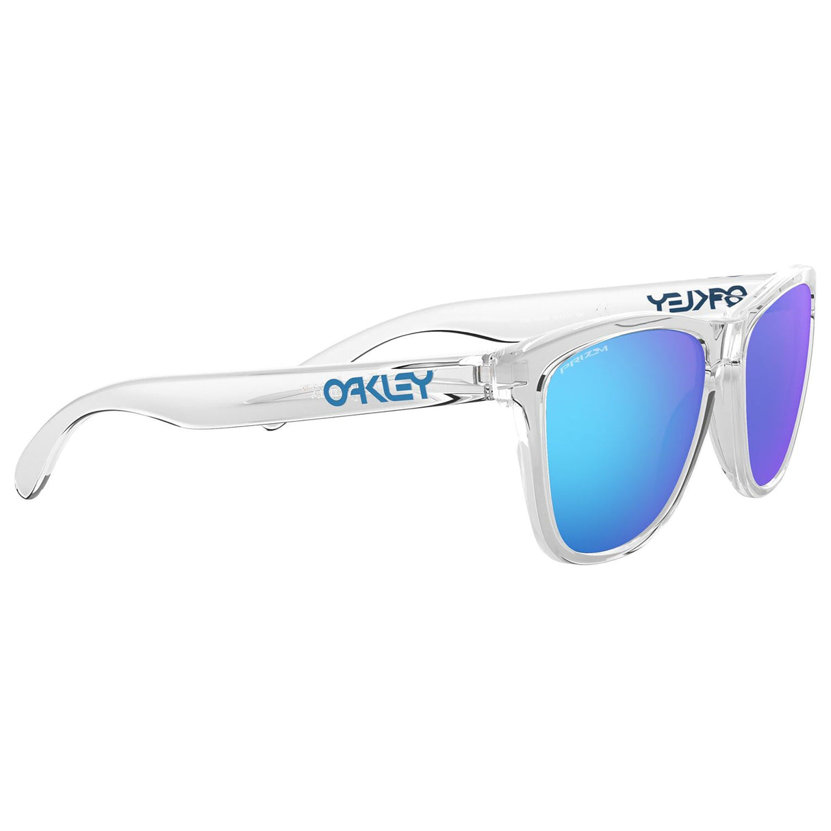 Oakley Frogskins Sunglasses - Crystal Clear / Prizm Sapphire Lens