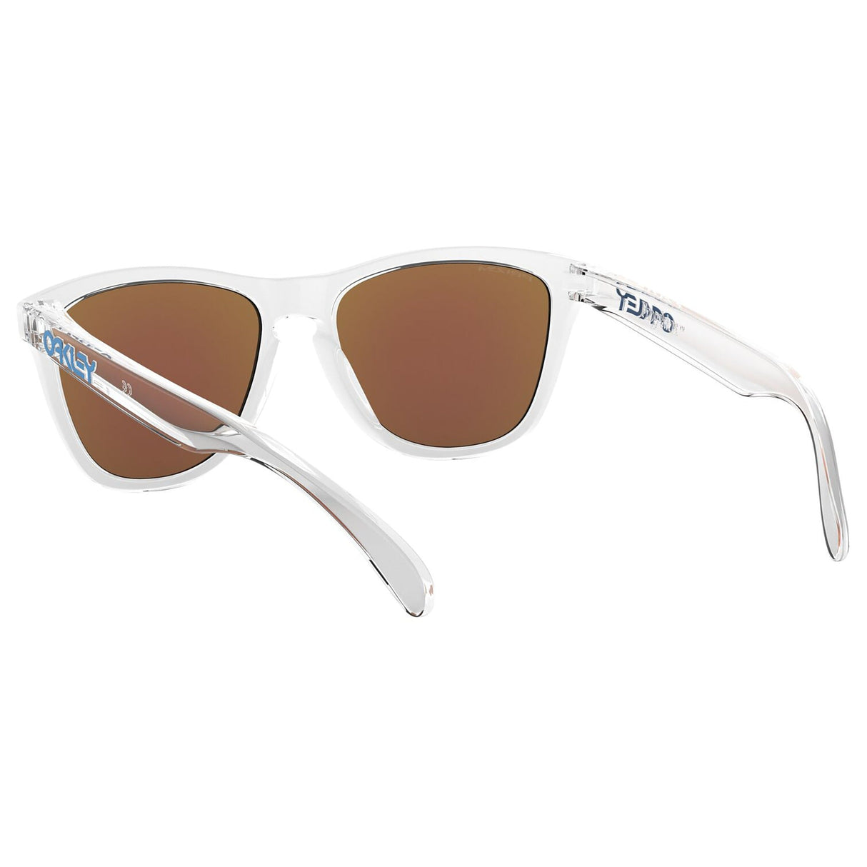 Oakley Frogskins Sunglasses - Crystal Clear / Prizm Sapphire Lens