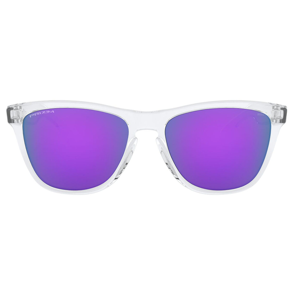 Oakley Frogskins Sunglasses - Polished Clear / Prizm Violet Lens