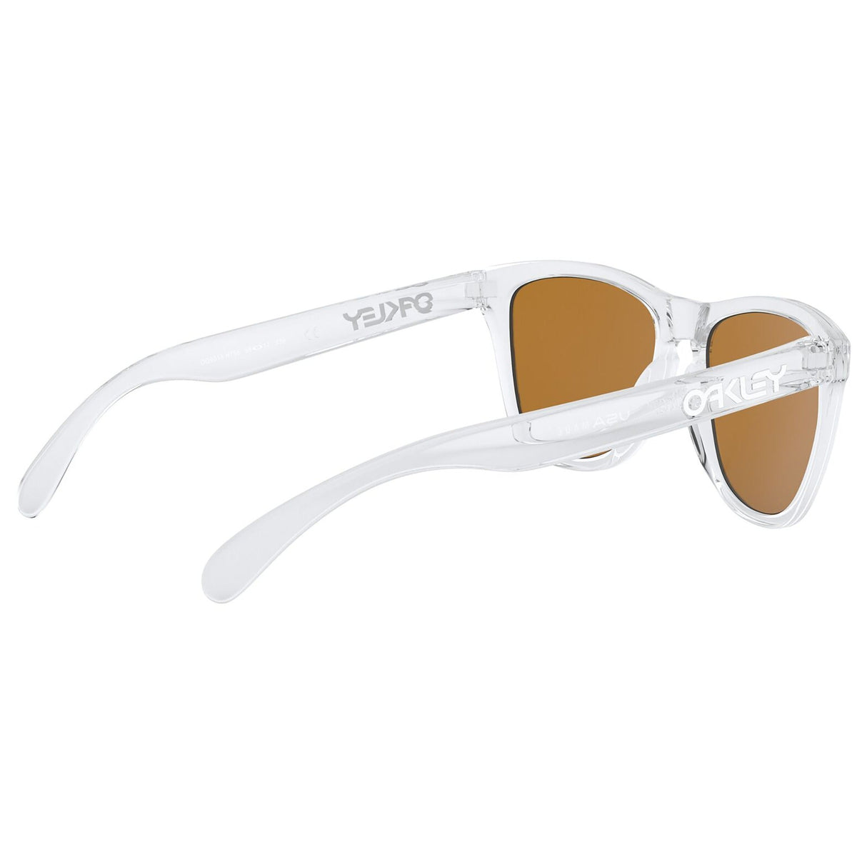 Oakley Frogskins Sunglasses - Polished Clear / Prizm Violet Lens