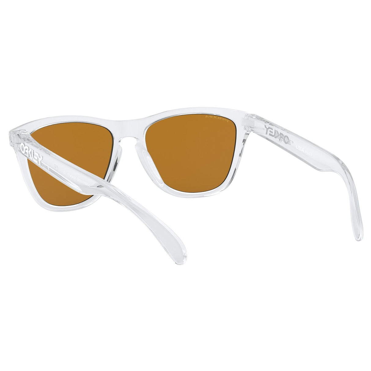 Oakley Frogskins Sunglasses - Polished Clear / Prizm Violet Lens