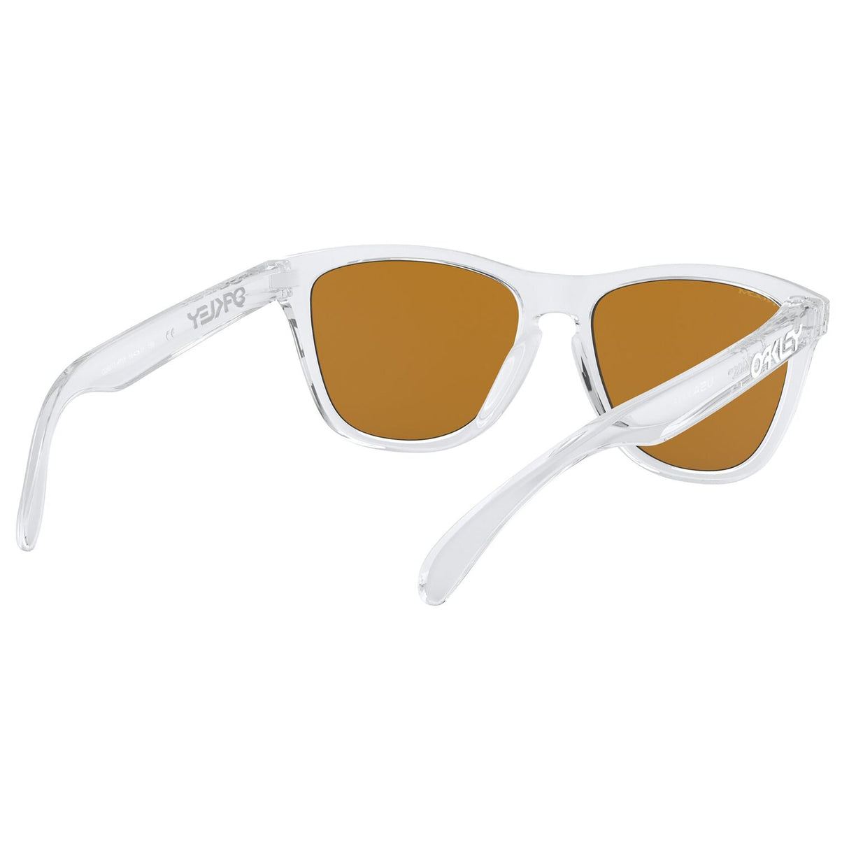 Oakley Frogskins Sunglasses - Polished Clear / Prizm Violet Lens