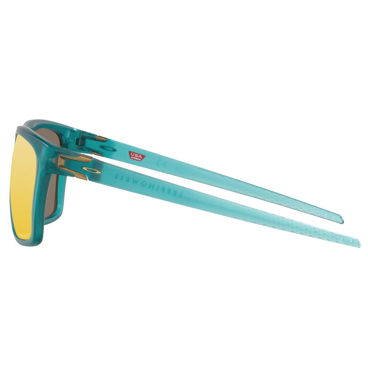 Oakley Leffingwell Sunglasses - Matte Artic Surf / Prizm 24k Polarized Lens