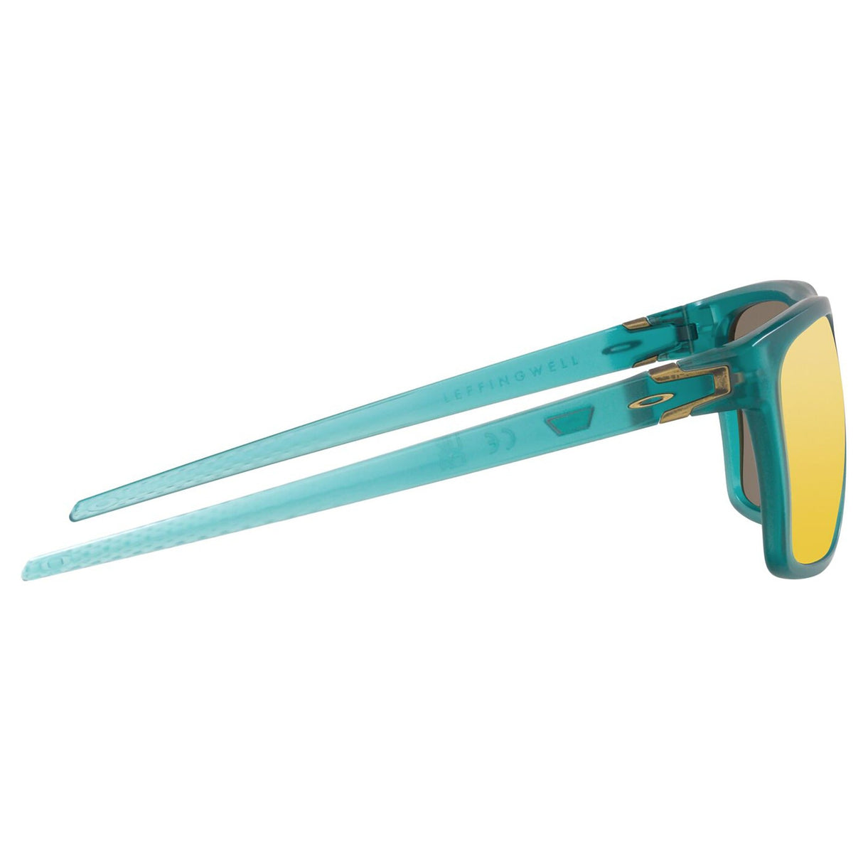 Oakley Leffingwell Sunglasses - Matte Artic Surf / Prizm 24k Polarized Lens