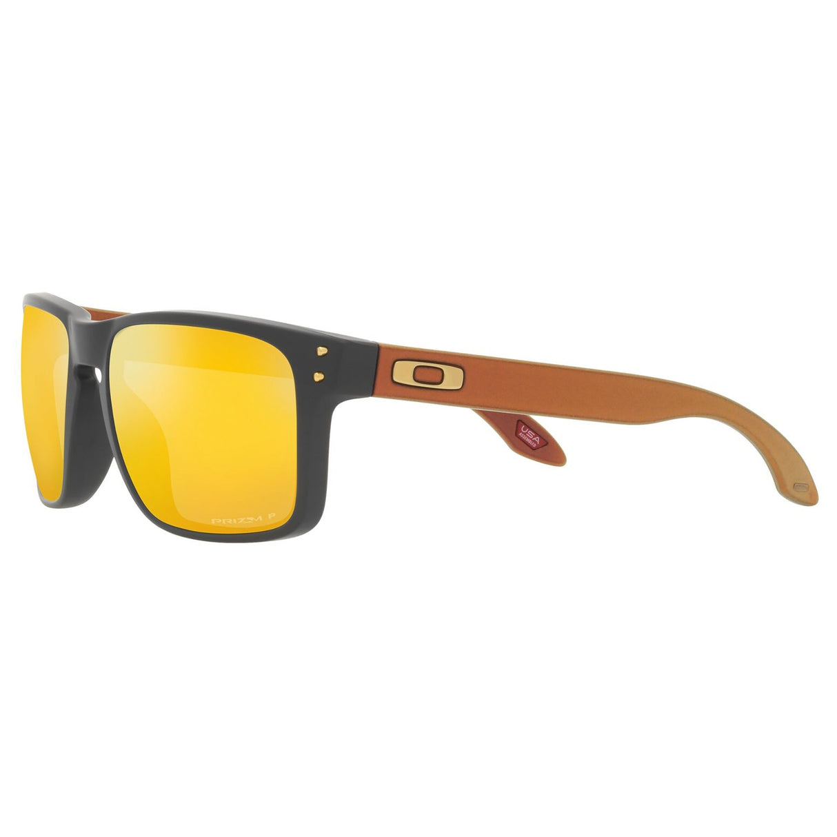 Oakley Holbrook Sunglasses - Matte Carbon / Prizm 24k Polarized Lens