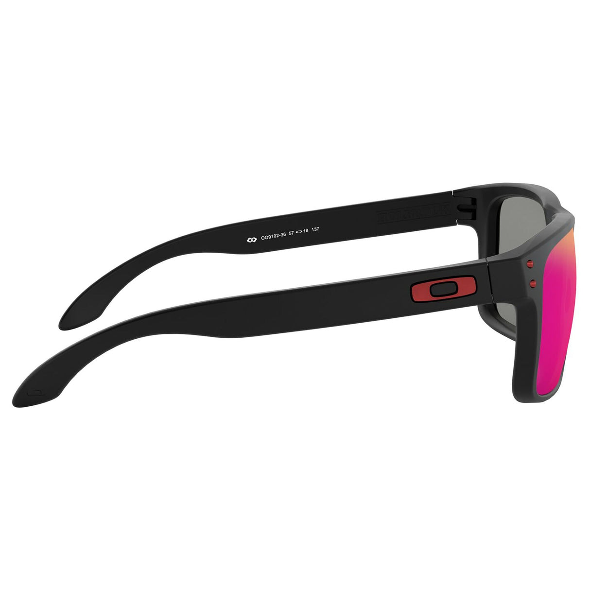 Oakley Holbrook Sunglasses - Matte Black / Positive Red Iridium Lens