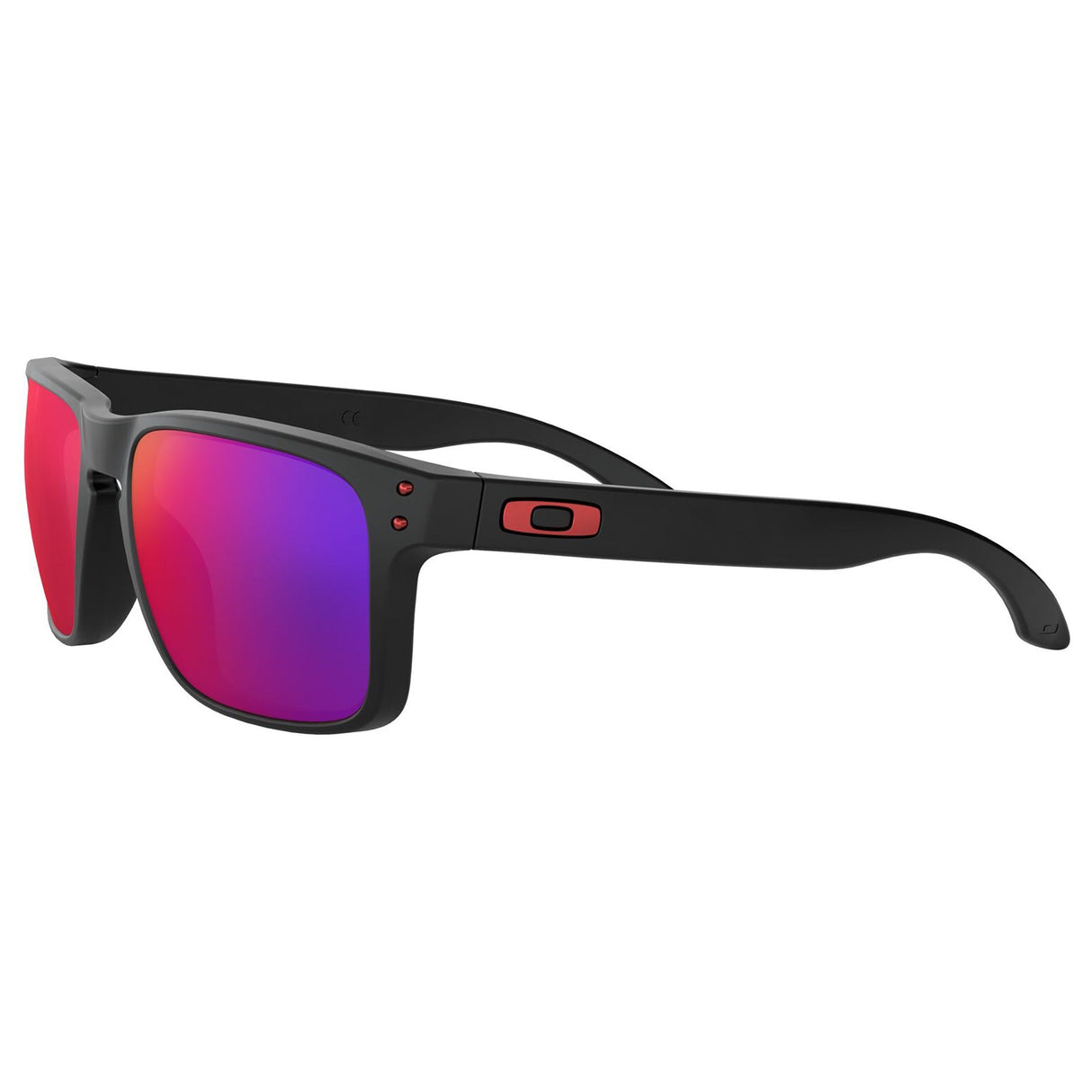 Oakley Holbrook Sunglasses - Matte Black / Positive Red Iridium Lens