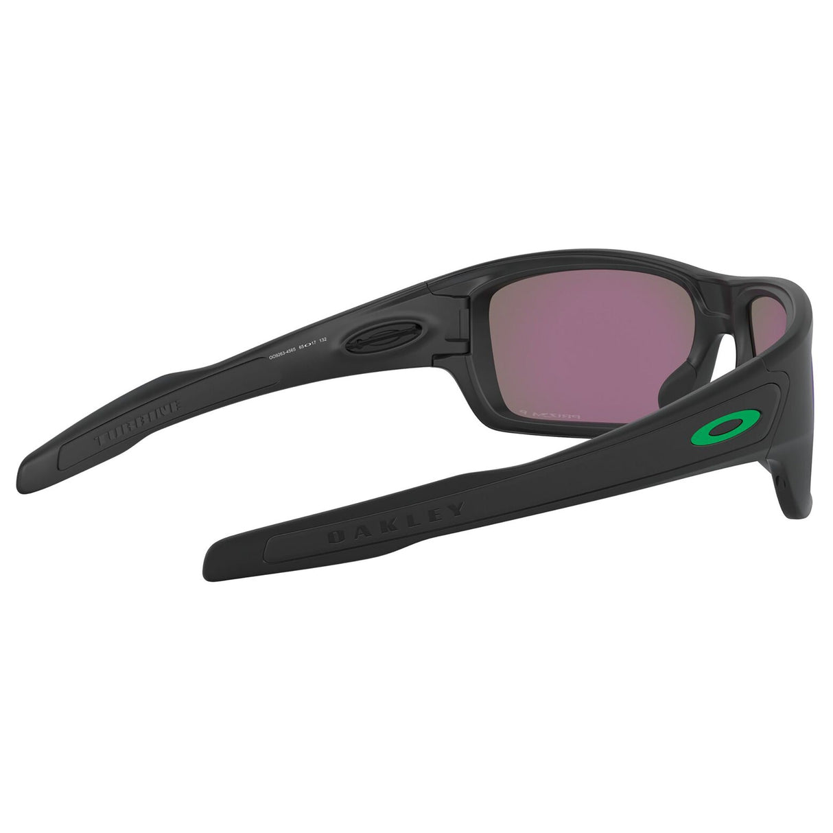Oakley Turbine Sunglasses - Matte Black / Prizm Jade Polarized Lens