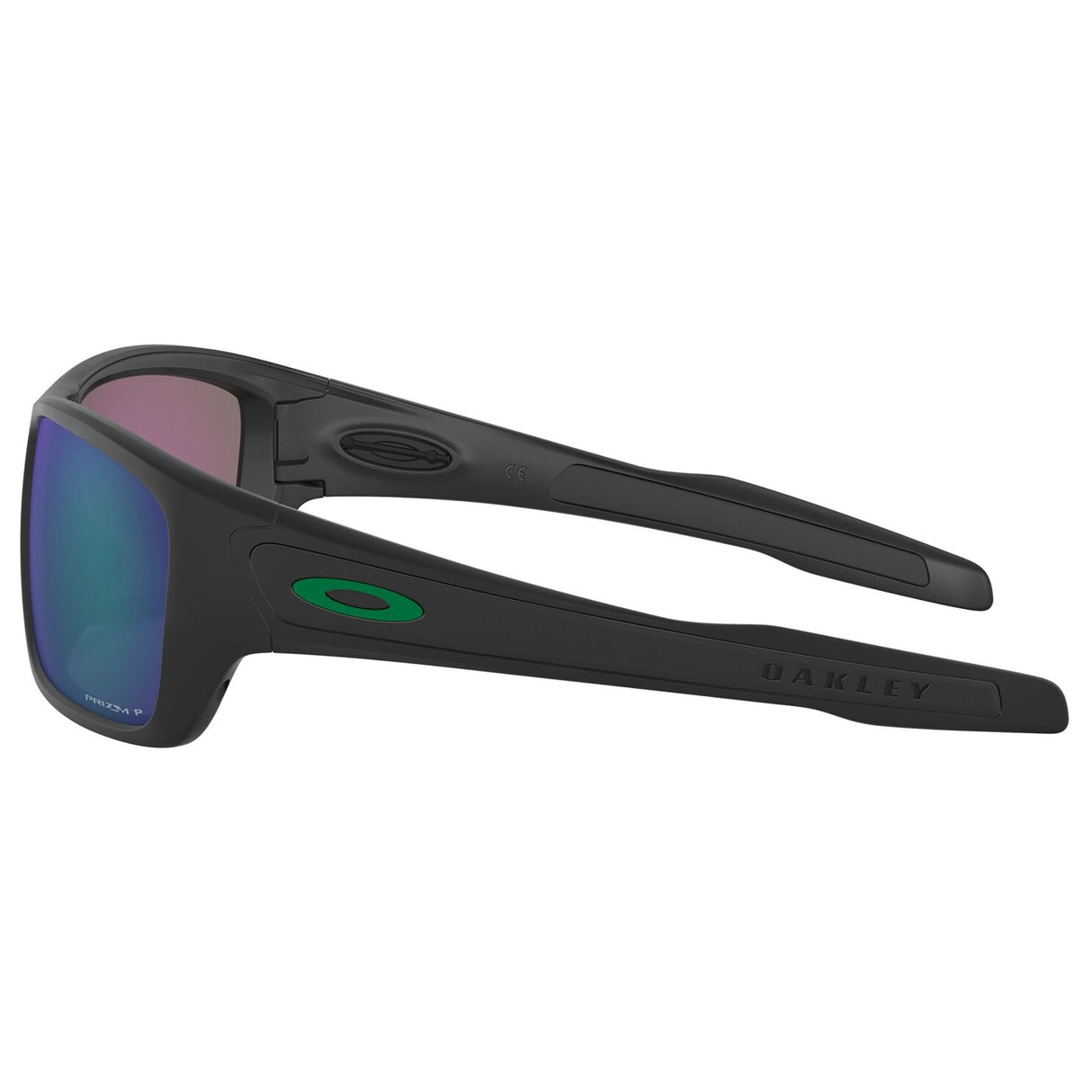 Oakley Turbine Sunglasses - Matte Black / Prizm Jade Polarized Lens