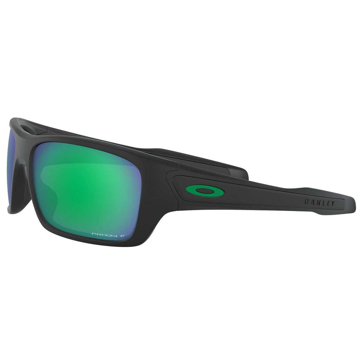 Oakley Turbine Sunglasses - Matte Black / Prizm Jade Polarized Lens