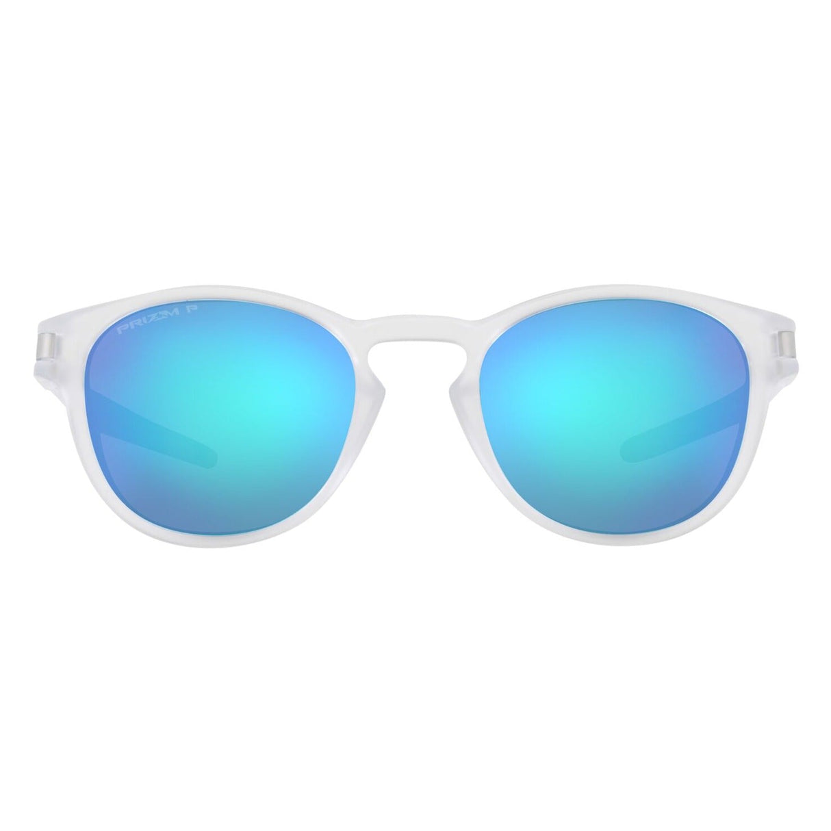 Oakley Latch Sunglasses - Matte Clear/Prizm Sapphire Polarized