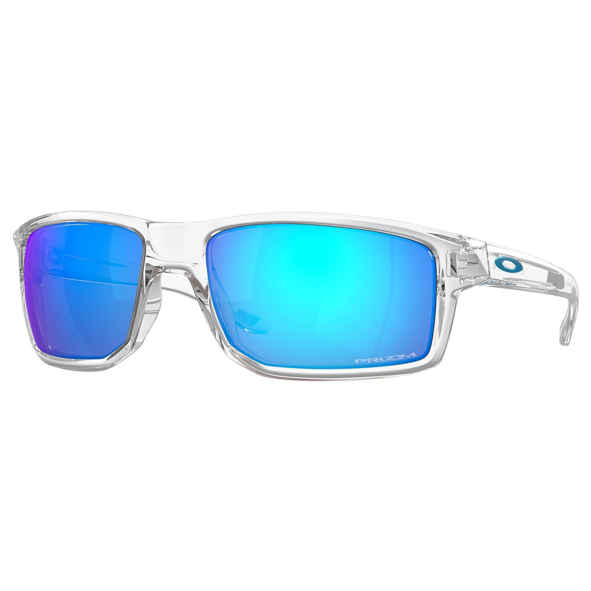Oakley Gibston Sunglasses - Polished Clear / Prizm Sapphire Lens