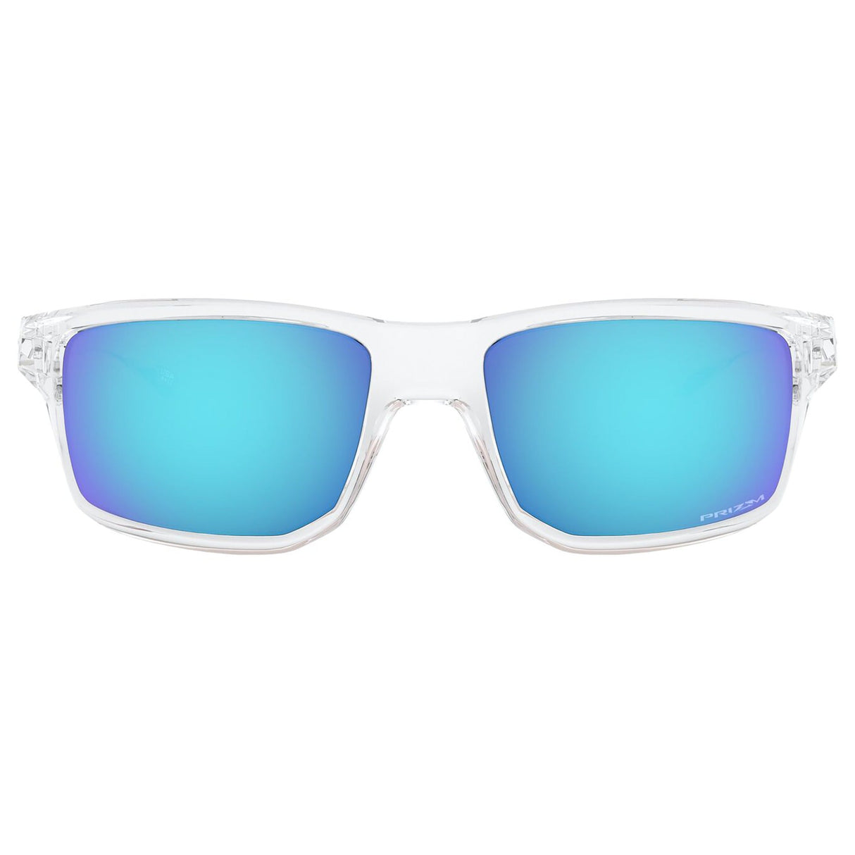 Oakley Gibston Sunglasses - Polished Clear / Prizm Sapphire Lens
