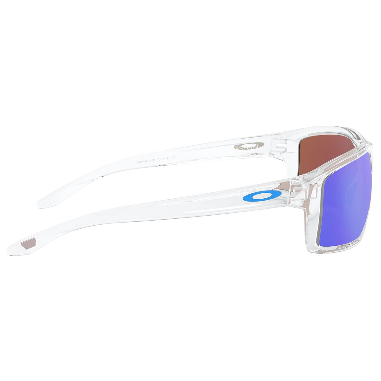 Oakley Gibston Sunglasses - Polished Clear / Prizm Sapphire Lens