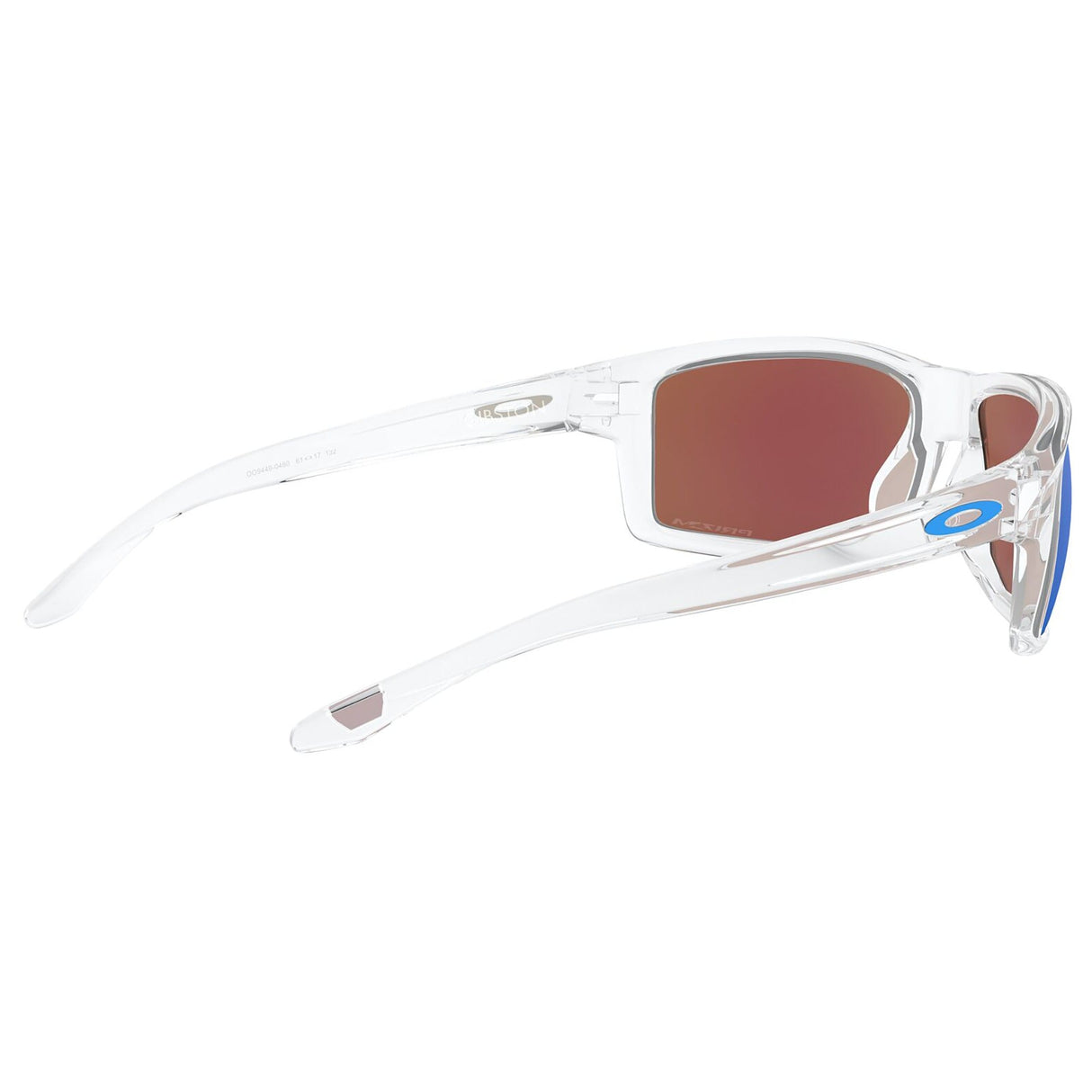 Oakley Gibston Sunglasses - Polished Clear / Prizm Sapphire Lens