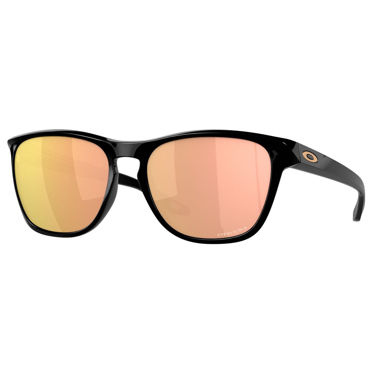 Oakley Manorburn Sunglasses - Polished Black / Prizm Rose Gold Lens