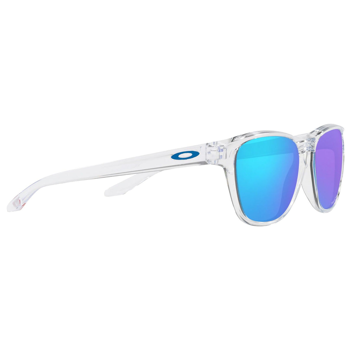 Oakley Manorburn Sunglasses - Polished Clear / Prizm Sapphire Lens