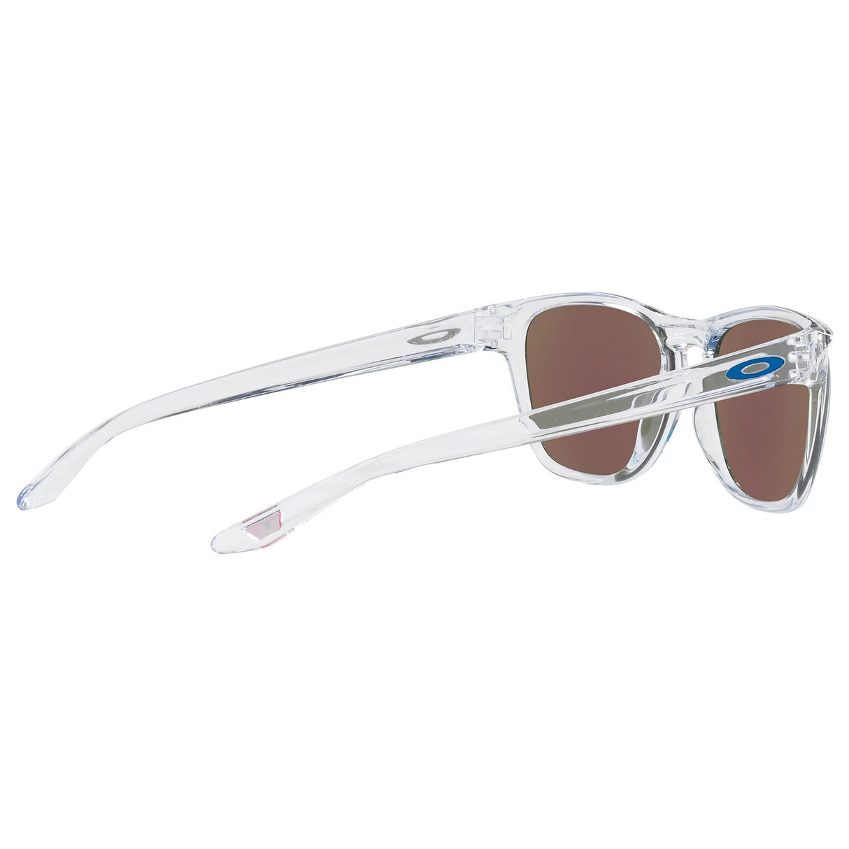 Oakley Manorburn Sunglasses - Polished Clear / Prizm Sapphire Lens