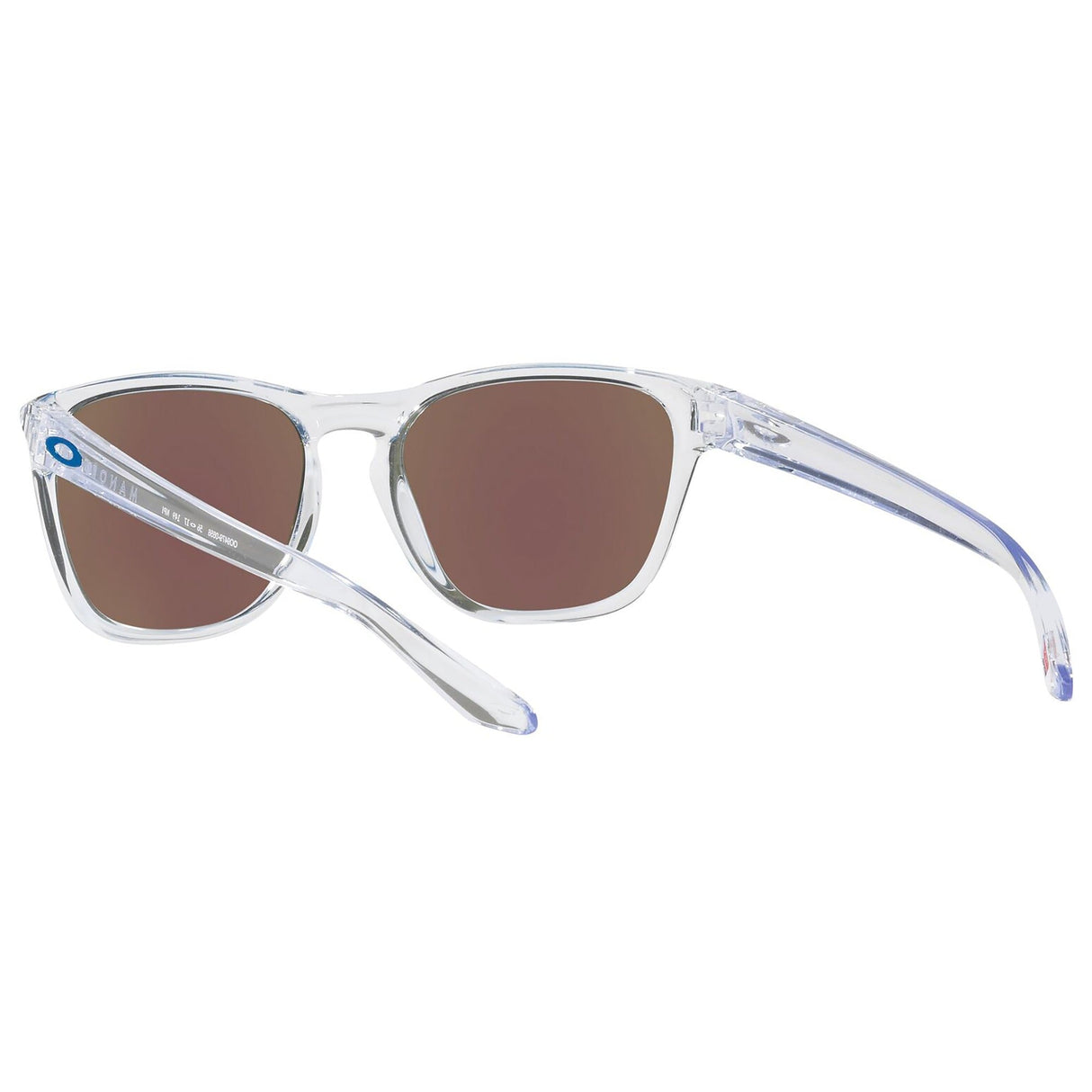 Oakley Manorburn Sunglasses - Polished Clear / Prizm Sapphire Lens