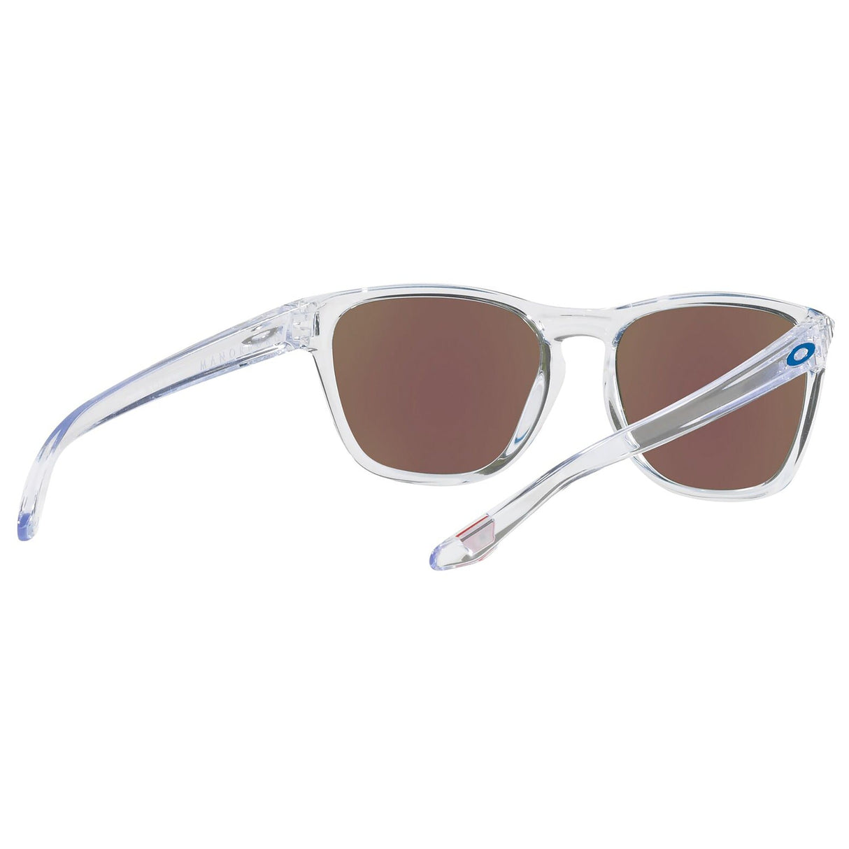 Oakley Manorburn Sunglasses - Polished Clear / Prizm Sapphire Lens