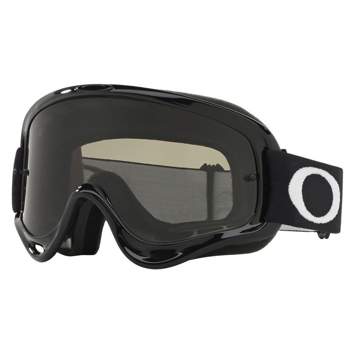Oakley O Frame Jet Black Sand MX Goggle - Dark Grey & Clear