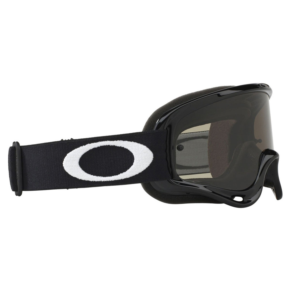 Oakley O Frame Jet Black Sand MX Goggle - Dark Grey & Clear