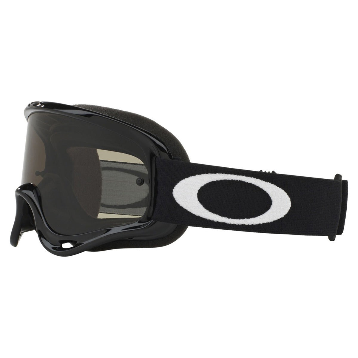Oakley O Frame Jet Black Sand MX Goggle - Dark Grey & Clear