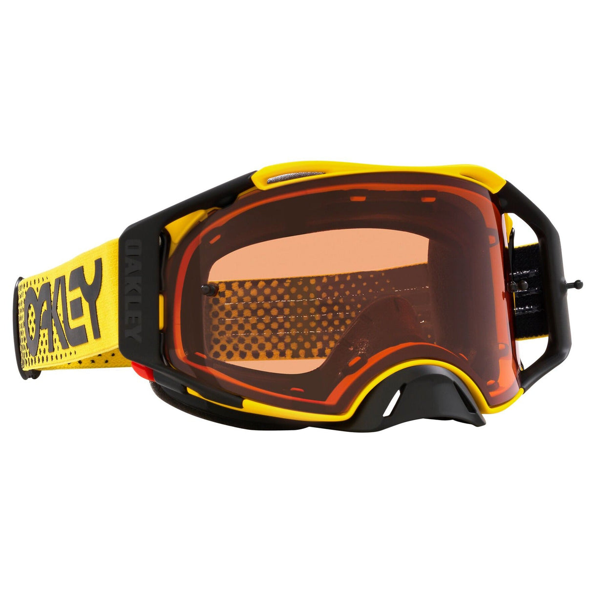 Oakley Airbrake Moto Yellow MX Goggle - Bronze Prizm
