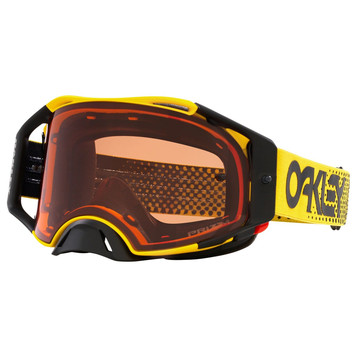Oakley Airbrake Moto Yellow MX Goggle - Bronze Prizm