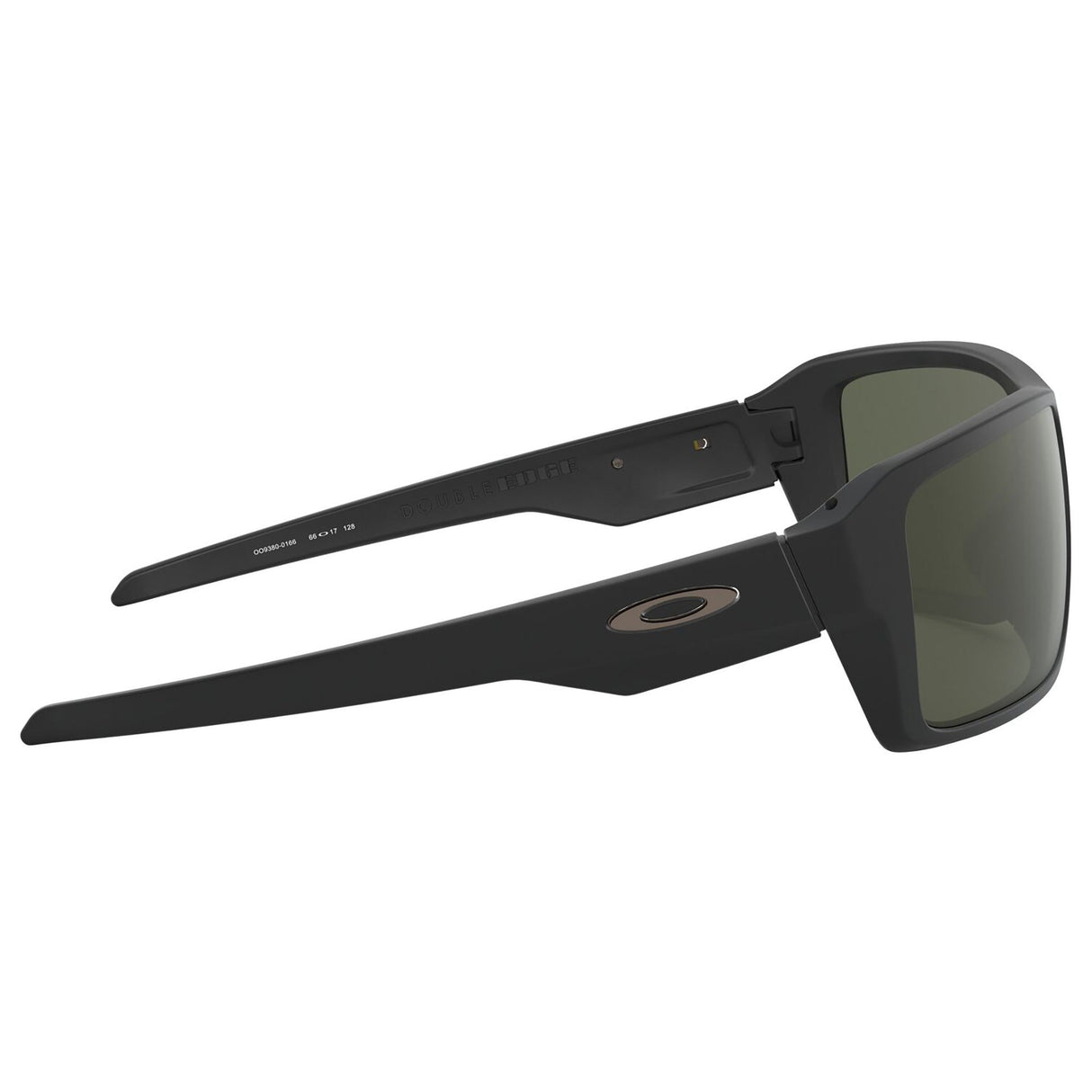 Oakley Double Edge Sunglasses - Matte Black / Dark Grey Lens